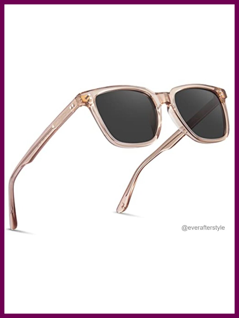 Polarized Sunglasses Acetate Frame UV400 Protection Square Retro Style